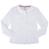 Long Sleeve Modern Peter Pan Blouse Sz 4-20 (2 Colors)